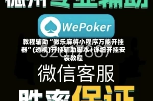 教程辅助“微乐麻将小程序万能开挂器”(透视)开挂辅助脚本+详细开挂安装教程