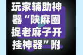 玩家辅助神器“陕麻圈捉老麻子开挂神器”附开挂脚本详细教程