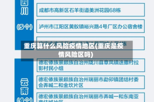 重庆算什么风险疫情地区(重庆是疫情风险区吗)