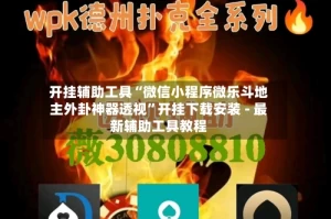 开挂辅助工具“微信小程序微乐斗地主外卦神器透视”开挂下载安装 - 最新辅助工具教程