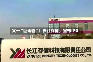 又一“巨无霸”！长江存储，宣布IPO