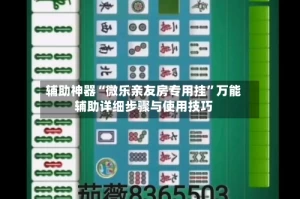 辅助神器“微乐亲友房专用挂”万能辅助详细步骤与使用技巧