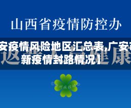 【广安疫情风险地区汇总表,广安市最新疫情封路情况】