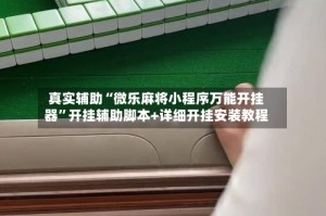 真实辅助“微乐麻将小程序万能开挂器”开挂辅助脚本+详细开挂安装教程