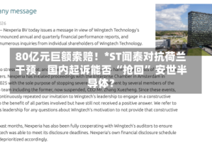 80亿元巨额索赔！*ST闻泰对抗荷兰干预，国内起诉能否 “抢回” 安世半导体？