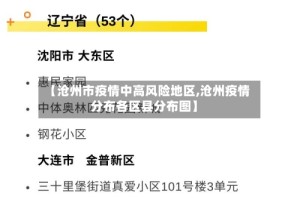 【沧州市疫情中高风险地区,沧州疫情分布各区县分布图】