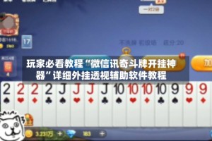 玩家必看教程“微信讯奇斗牌开挂神器”详细外挂透视辅助软件教程