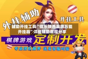 辅助开挂工具“微乐陕西麻将万能开挂器”详细辅助教程分享