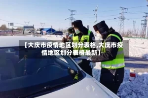 【大庆市疫情地区划分表格,大庆市疫情地区划分表格最新】