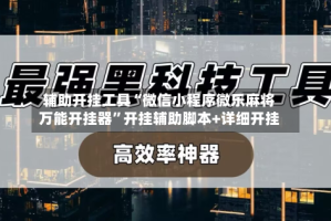 辅助开挂工具“微信小程序微乐麻将万能开挂器”开挂辅助脚本+详细开挂