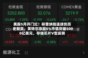美股5月开门红！标普纳指连续创历史新高，英特尔涨超5%市值突破5000亿美元，存储芯片V型反转