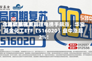 六氟磷酸锂费用企稳！氟化工、锂电携手飙涨，华宝基金化工ETF（516020）盘中涨超2%！