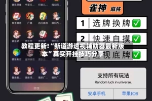 教程更新!“新道游透视辅助器最新版本”真实开挂技巧分享