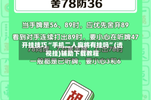 开挂技巧“手机二人麻将有挂吗”(透视挂)辅助下载教程