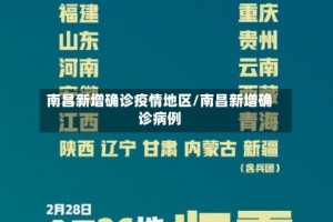 南昌新增确诊疫情地区/南昌新增确诊病例