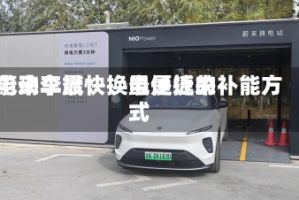 蔚来李斌：换电是近来电动车最快、最便捷的补能方式