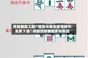 开挂辅助工具“微乐斗地主透视软件免费下载”详细分享装挂步骤教程