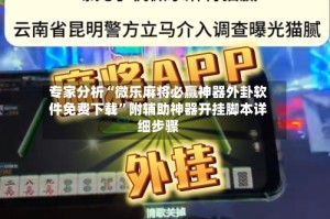 专家分析“微乐麻将必赢神器外卦软件免费下载”附辅助神器开挂脚本详细步骤