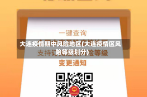 大连疫情期中风险地区(大连疫情区风险等级划分)