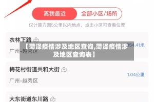 【菏泽疫情涉及地区查询,菏泽疫情涉及地区查询表】