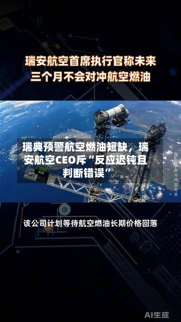 瑞典预警航空燃油短缺	，瑞安航空CEO斥“反应迟钝且判断错误”-第1张图片