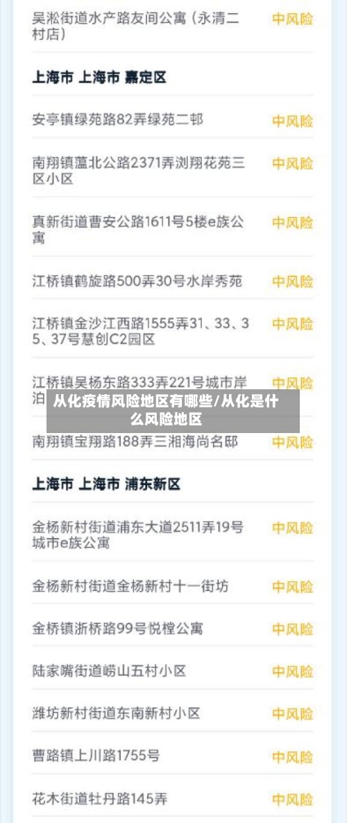 从化疫情风险地区有哪些/从化是什么风险地区-第1张图片