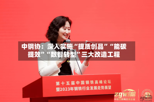 中钢协：深入实施“提质创品	”“能碳提效”“数智转型”三大改造工程-第1张图片