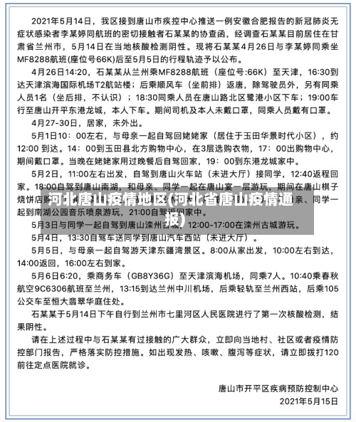 河北唐山疫情地区(河北省唐山疫情通报)-第1张图片