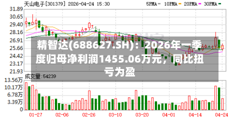 精智达(688627.SH)：2026年一季度归母净利润1455.06万元	，同比扭亏为盈-第1张图片