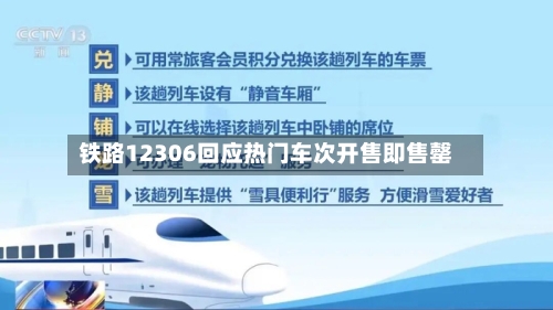 铁路12306回应热门车次开售即售罄-第1张图片