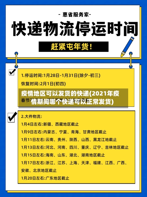 疫情地区可以发货的快递(2021年疫情期间哪个快递可以正常发货)-第1张图片