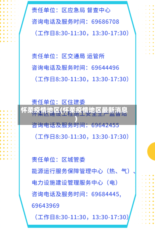 怀柔疫情地区(怀柔疫情地区最新消息)-第1张图片