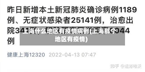 上海什么地区有疫情病例(上海那个地区有疫情)-第1张图片