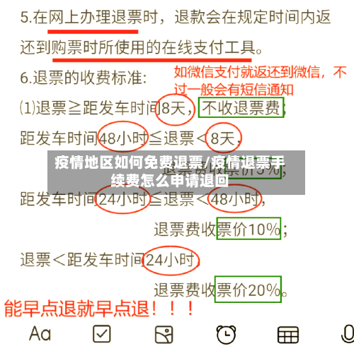 疫情地区如何免费退票/疫情退票手续费怎么申请退回-第1张图片