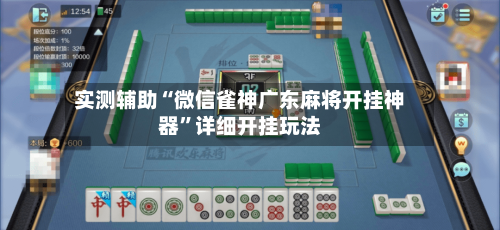 实测辅助“微信雀神广东麻将开挂神器”详细开挂玩法-第1张图片