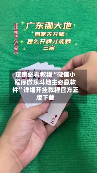 玩家必看教程“微信小程序微乐斗地主必赢软件”详细开挂教程官方正版下载-第1张图片