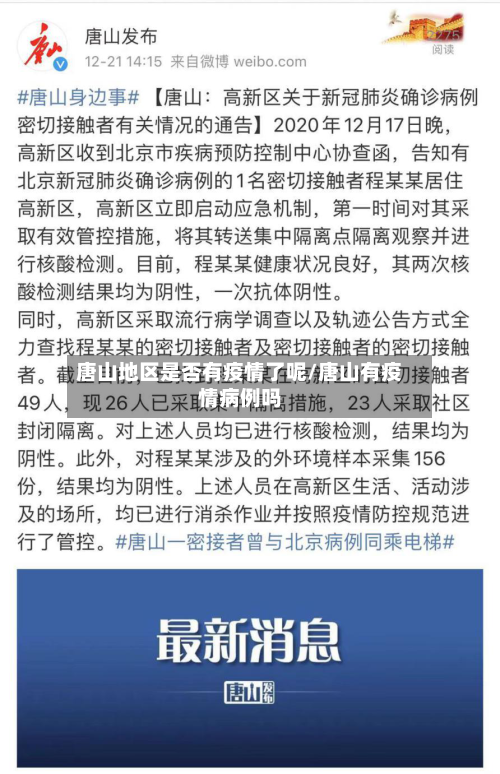 唐山地区是否有疫情了呢/唐山有疫情病例吗-第1张图片