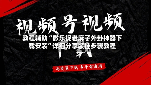 教程辅助“微乐捉老麻子外卦神器下载安装”详细分享装挂步骤教程-第1张图片