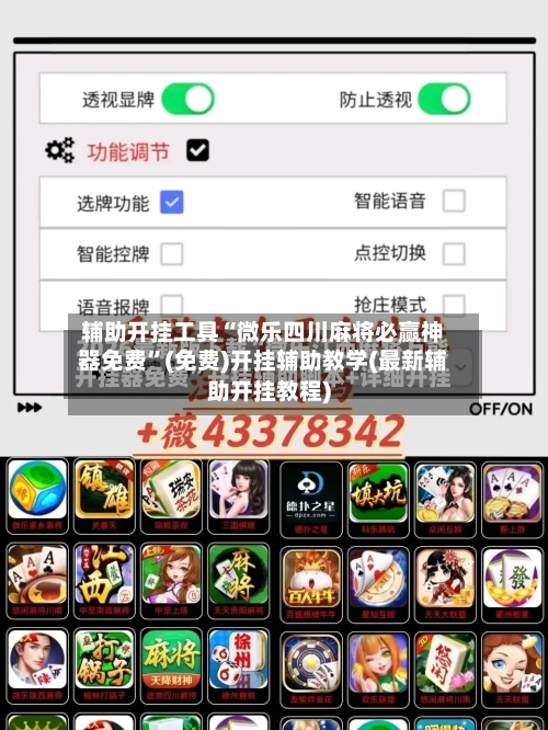 辅助开挂工具“微乐四川麻将必赢神器免费	”(免费)开挂辅助教学(最新辅助开挂教程)-第1张图片