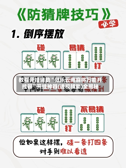 教程开挂辅助“微乐云南麻将万能开挂器	”开挂神器{透视辅助}全揭秘-第1张图片