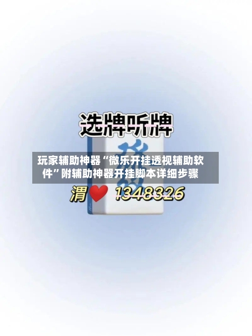玩家辅助神器“微乐开挂透视辅助软件”附辅助神器开挂脚本详细步骤-第1张图片