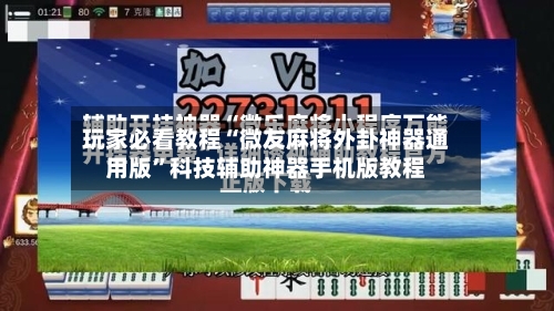 玩家必看教程“微友麻将外卦神器通用版”科技辅助神器手机版教程-第1张图片