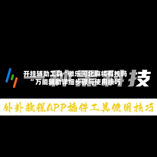 开挂辅助工具“微乐河北麻将有挂吗”万能辅助详细步骤与使用技巧-第1张图片