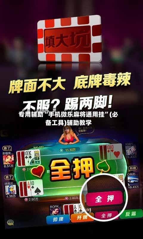 专用辅助“手机微乐麻将通用挂”(必备工具)辅助教学-第1张图片