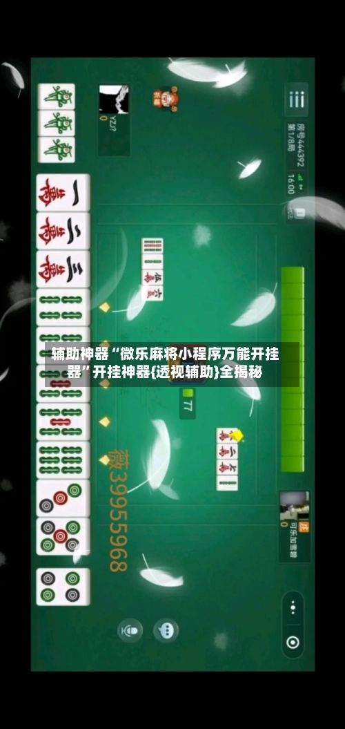辅助神器“微乐麻将小程序万能开挂器	”开挂神器{透视辅助}全揭秘-第1张图片