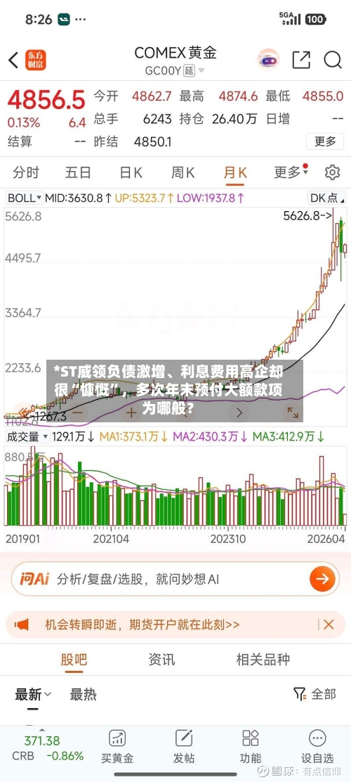 *ST威领负债激增	、利息费用高企却很“慷慨	”，多次年末预付大额款项为哪般？-第1张图片