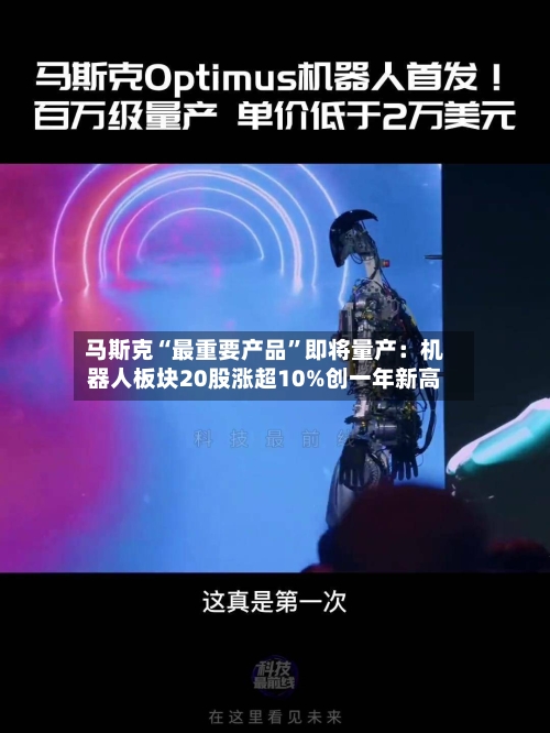 马斯克“最重要产品	”即将量产：机器人板块20股涨超10%创一年新高-第1张图片