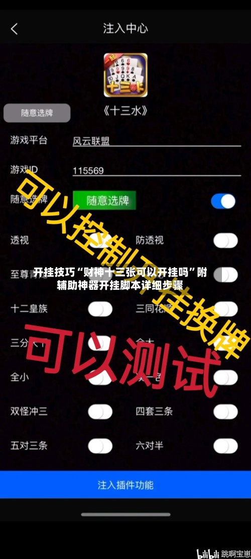 开挂技巧“财神十三张可以开挂吗”附辅助神器开挂脚本详细步骤-第1张图片