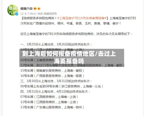 到上海后如何报备疫情地区/去过上海要报备吗-第1张图片