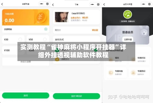 实测教程“雀神麻将小程序开挂器”详细外挂透视辅助软件教程-第1张图片